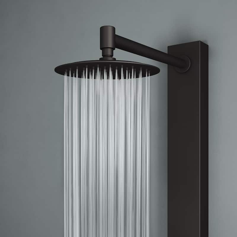 VIGO Gardenia 39" H x 4" W 2-Jet Shower Panel with Round Shower Head