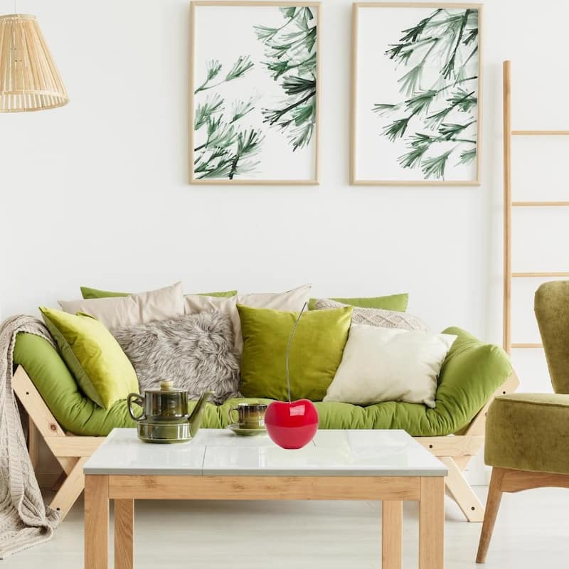 Cherry Resin Handmade 18" Sculpture - N/A