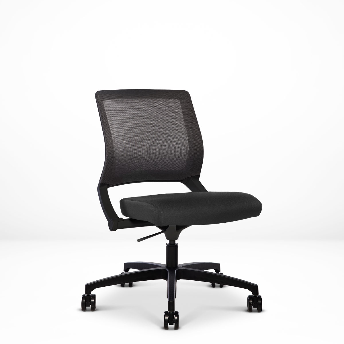 Via Seating Reset Armless Work Chair with Generous Recline