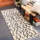 preview thumbnail 11 of 12, Livabliss Hammond Bohemian Shag Area Rug Cream - 2' 7" x 7' 3"