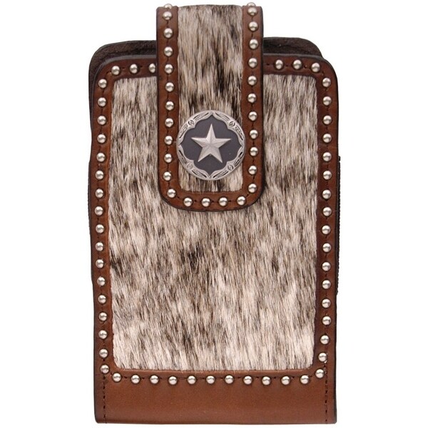 3D Western Cell Phone Case Smartphone Star Concho Brown