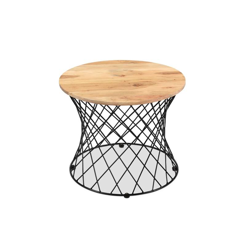 Roost End table in Acacia