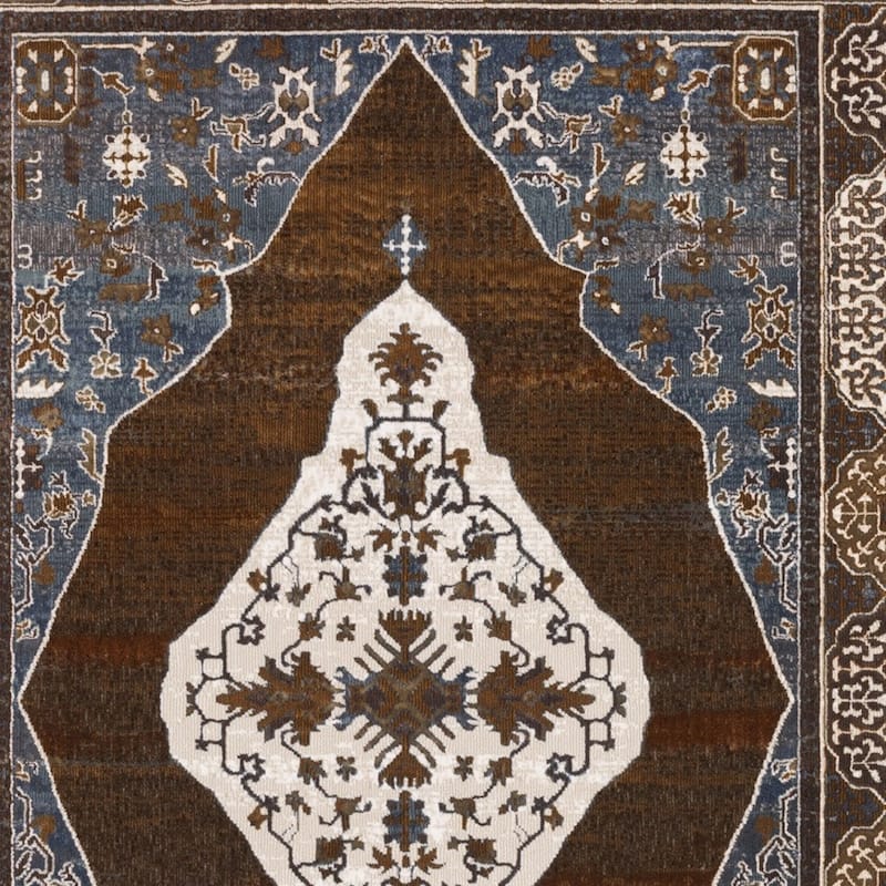 HomeRootsMedallion Traditional Rectangle Area Rug