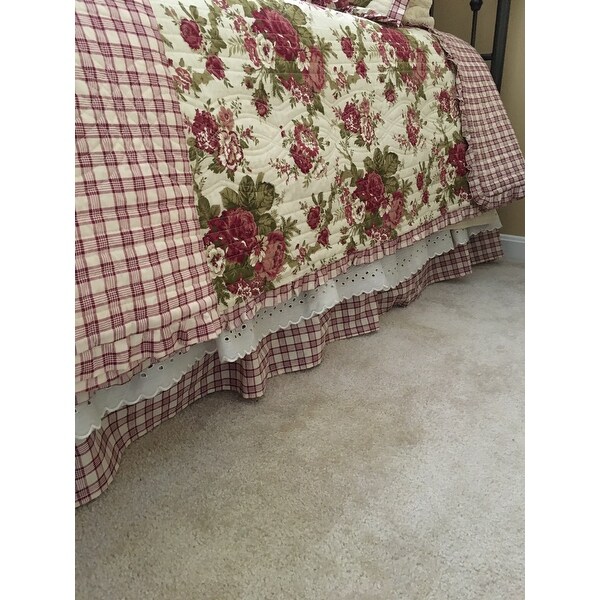 waverly norfolk reversible quilt set
