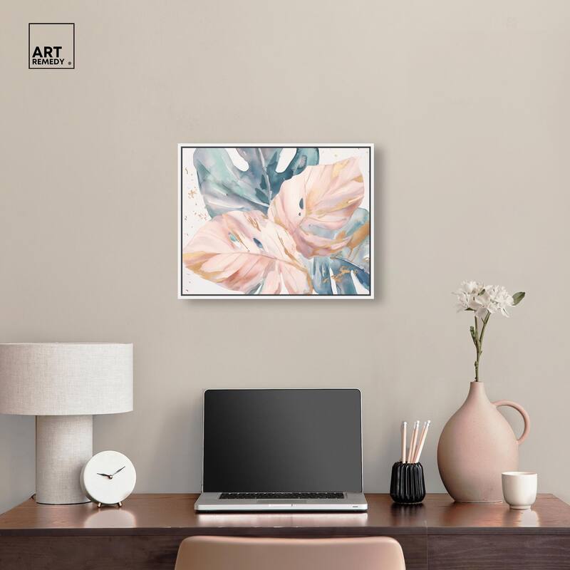 Golden Spritz Canvas by Art Remedy