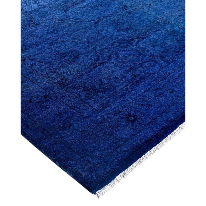 Contemporary Overdyed Wool Hand Knotted Runner - 2' 8" x 21' 2"