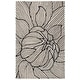 preview thumbnail 15 of 33, SAFAVIEH Handmade Metro Massom Abstract Floral Wool Rug 6' Square - Black/Ivory - Square