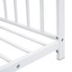 preview thumbnail 5 of 5, Twin Size Metal House Platform Bed Frame with Roof for Kids, White