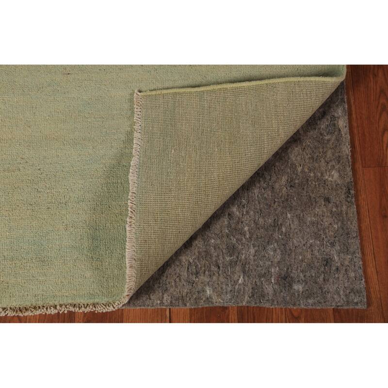 Modern Gabbeh Runner Rug Hand-Knotted Living Room Wool Carpet - 2'6" x 9'6"
