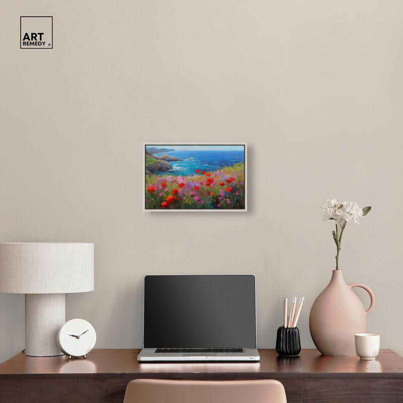 Ocean View Bloom II Canvas by Art Remedy