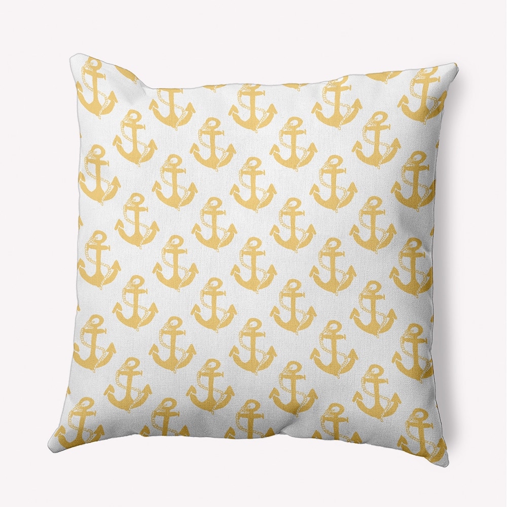 Anchor Pattern Decorative Throw Pillow