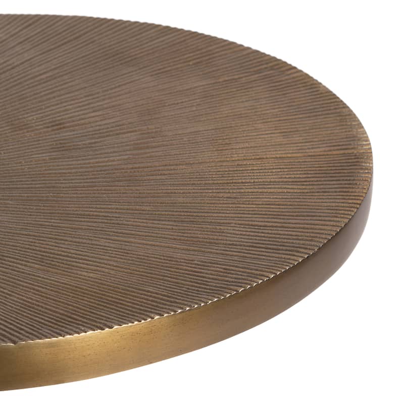 Kate and Laurel Engles Adjustable Oval Metal Table