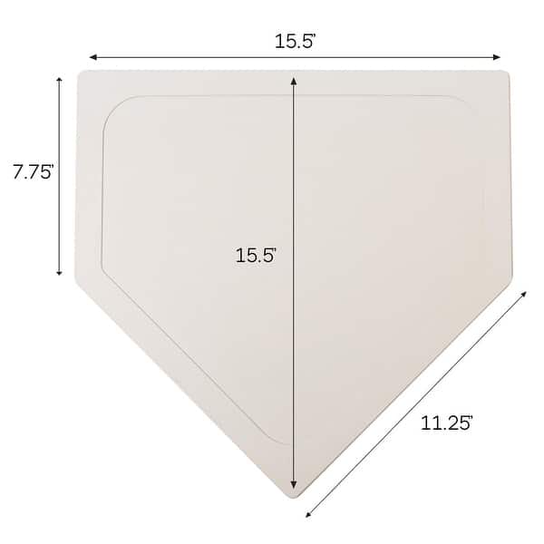 Throw Down Home Plate - 15.5” x 7.75” x 11.25”