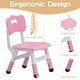 preview thumbnail 5 of 19, Kids Table and Chair Set with Storage Height Adjustable For Toddler