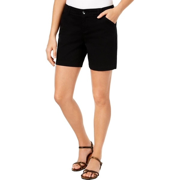 lee women's straight fit shorts