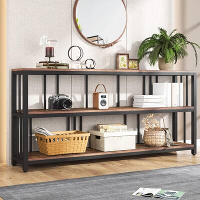 3 Tiers Sofa Table, 70.9" Console Table