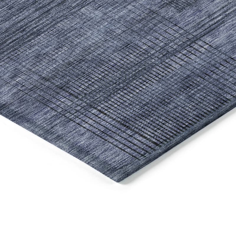 Machine Washable Indoor/ Outdoor Chantille Contemporary Imprints Rug