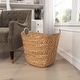 preview thumbnail 50 of 81, Handmade Dried Plant Wicker Contemporary Storage Basket