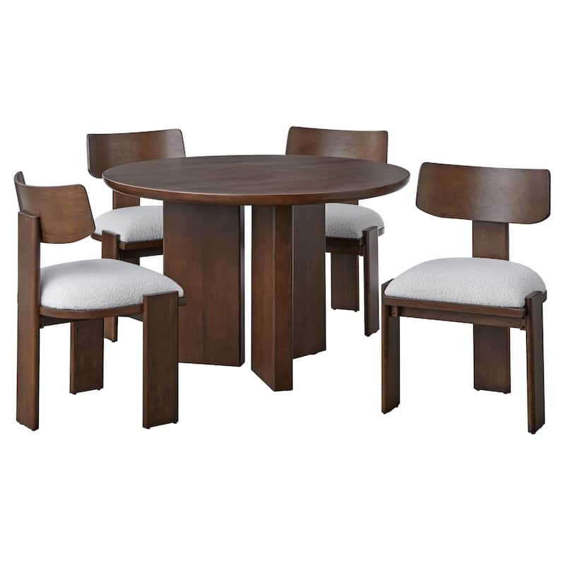 Lifestorey Lennon Solid Wood Dining Chair (Set of 2)