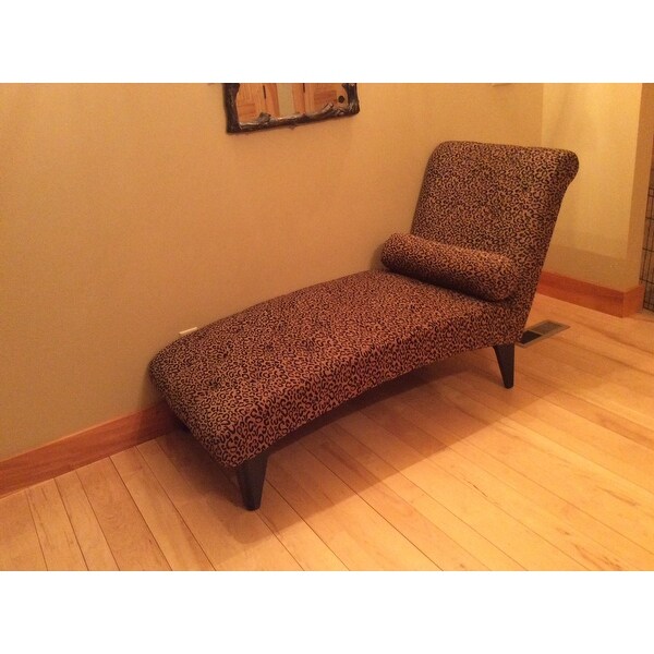 Shop Coaster Company Leopard Print Chaise Lounge Chair Overstock