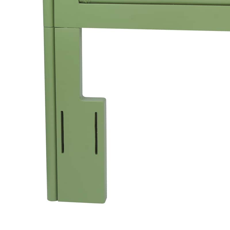 Handmade Natural Wood And Rattan Headboard by East at Main