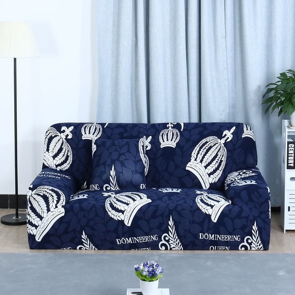 Shop Unique Bargains Home Decor Polyester Stretch 1 2 3 Seats Sofa