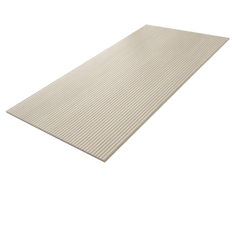 Bois 24x48 Almond Wood Porcelain Large Format Fluted Wall Tile (15.55 sq ft/case) - 2 Pack