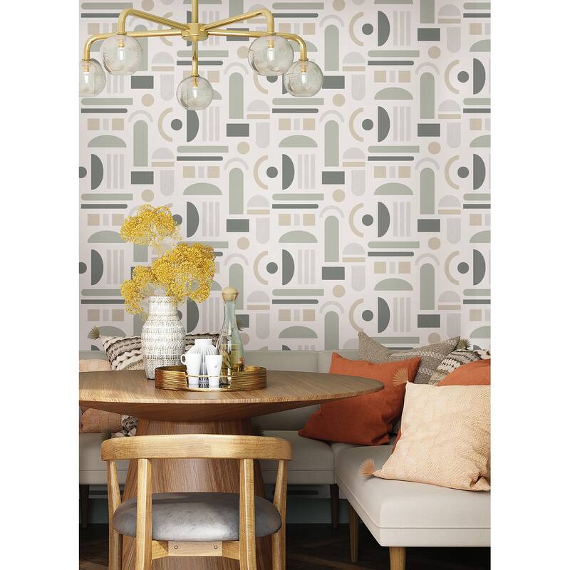 NuWallpaper Sage Wiles Peel & Stick Wallpaper - 216in x 20.5in x 0.025in