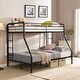 preview thumbnail 3 of 13, Twin Over Full Metal Bunk Bed with Large Under-Bed Storage, Easy Assembly