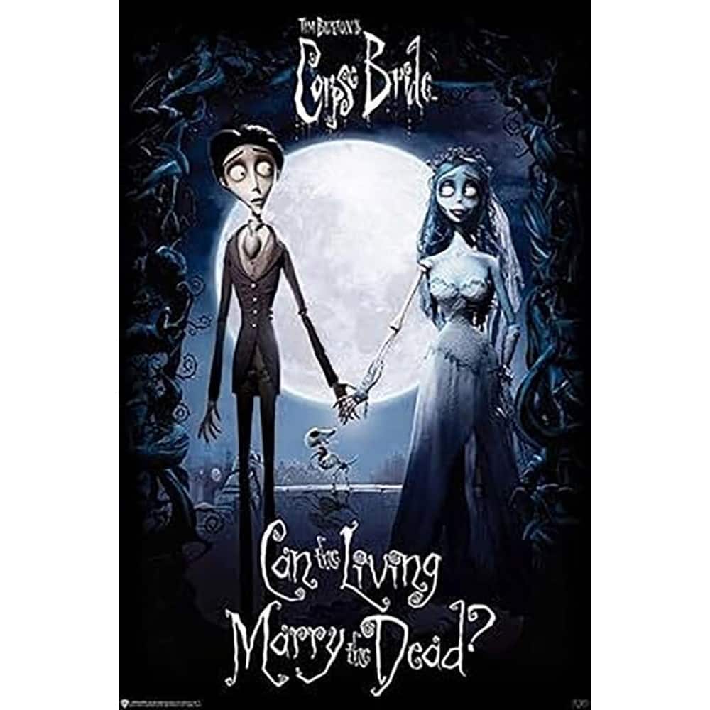 Corpse Bride Can the Living Marry the Dead? Art Poster - 24 x 36 Inch