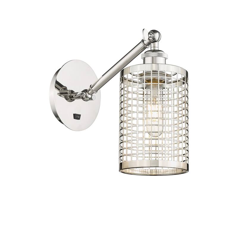 Innovations Lighting Nestbrook - 1 Light Wall-Mounted Sconce - Polished Nickel