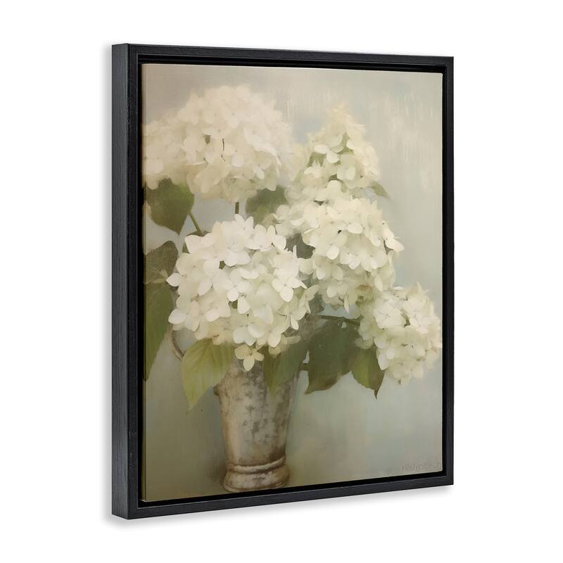 Stupell Faded Country Hydrangeas Framed Floater Canvas Wall Art Design By Arlington Prints