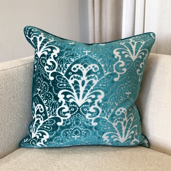 Oversized blue store throw pillows
