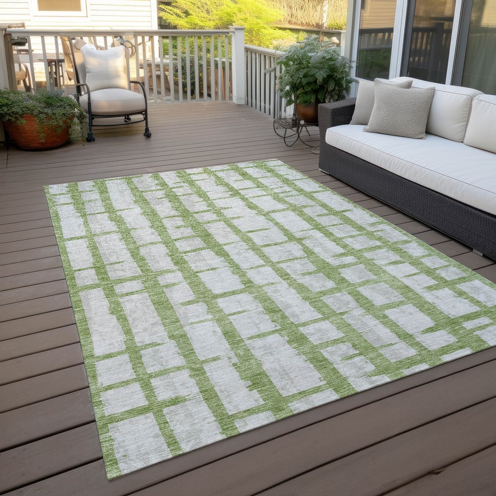 Machine Washable Indoor/ Outdoor Chantille Contemporary Rug