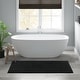 preview thumbnail 79 of 109, Madison Park Signature Splendor 100-percent 100% Cotton Tufted 3000 GSM Reversible Bath Rug 24x60" - Black