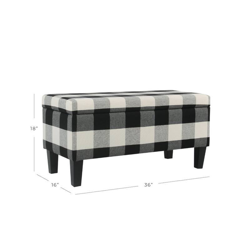 Porch & Den Minna Decorative Storage Bench