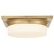 preview thumbnail 10 of 10, 13-in Antique Brass LED Flush Mount Antique Brass