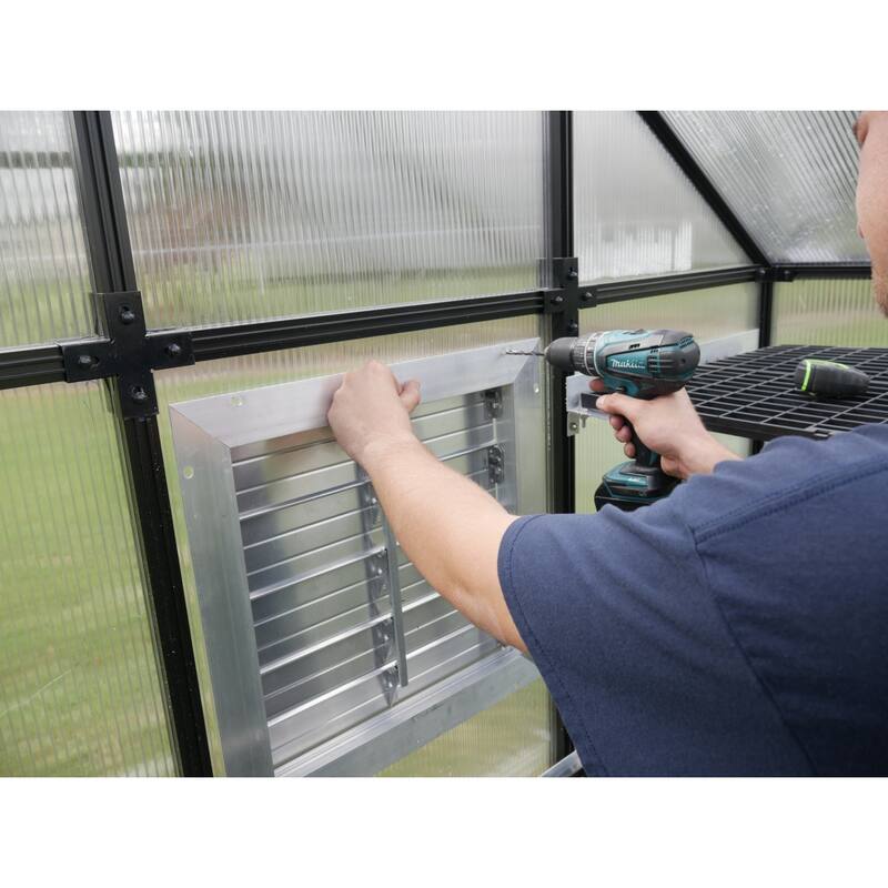 RSI 18" Louver Wall Mounted Window with Solar Powered Opener