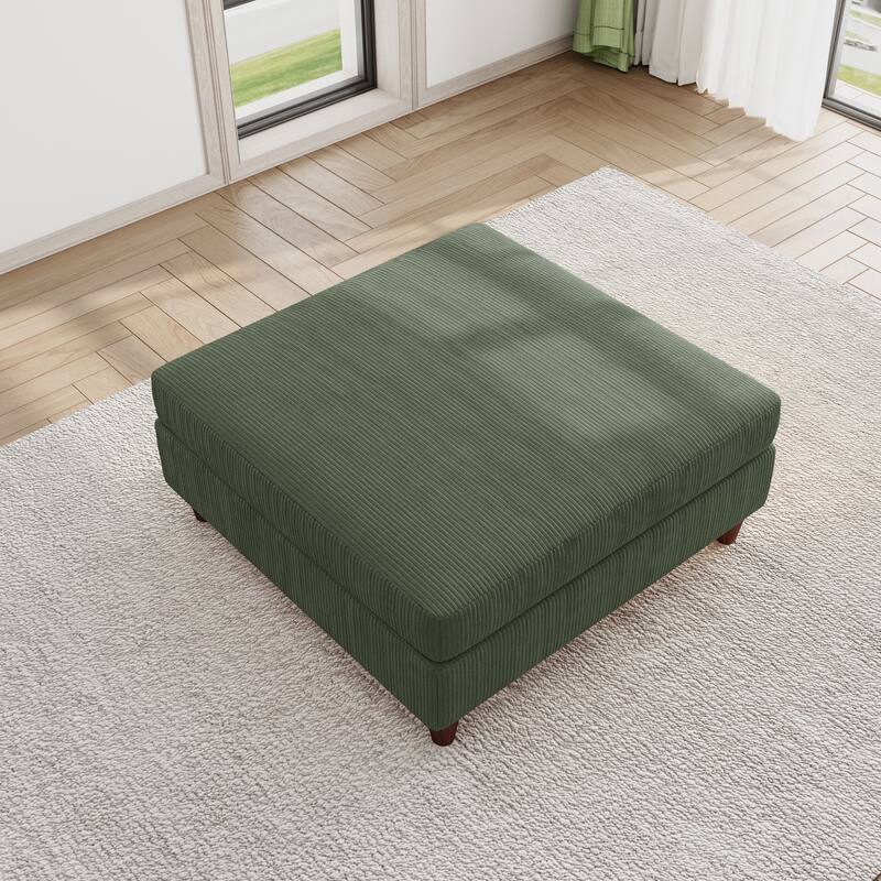 Large Corduroy Ottoman