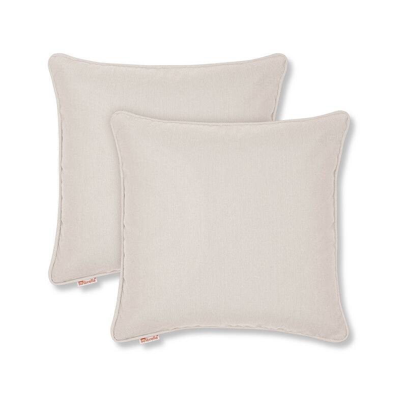 Sunbrella by Austin Horn Classics Corded-Edge Filled Pillow (Set of 2)