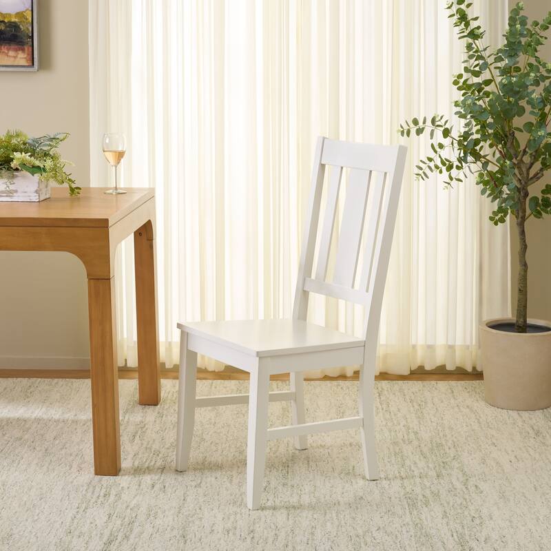 SAFAVIEH Home Roswitha Slat Back Side Chair - 18"W x 22"D x 39"H