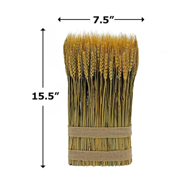 Preserved Decorative Wheat Standing Plant - Gold - 15.5 inches
