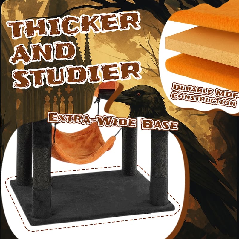 61" Cat Tree Tower with Condos, Perches, Hammocks & Scratching Posts