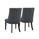 preview thumbnail 20 of 25, Linon Allard Modern Dining Chairs with Espresso Legs (Set of 2)