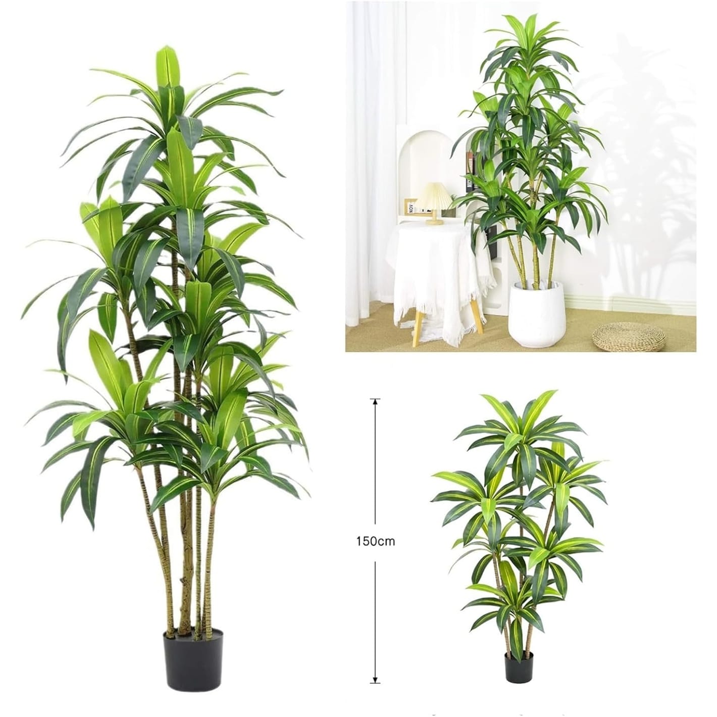 テズカプロダクション♡ うらんちゃん木製50cm 5FT-Artificial-Dracaena-Tree,-