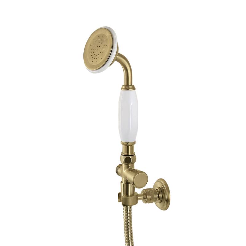 Kingston Brass KX106.SD Victorian 1.8 GPM Single Function Hand Shower - Brushed Brass