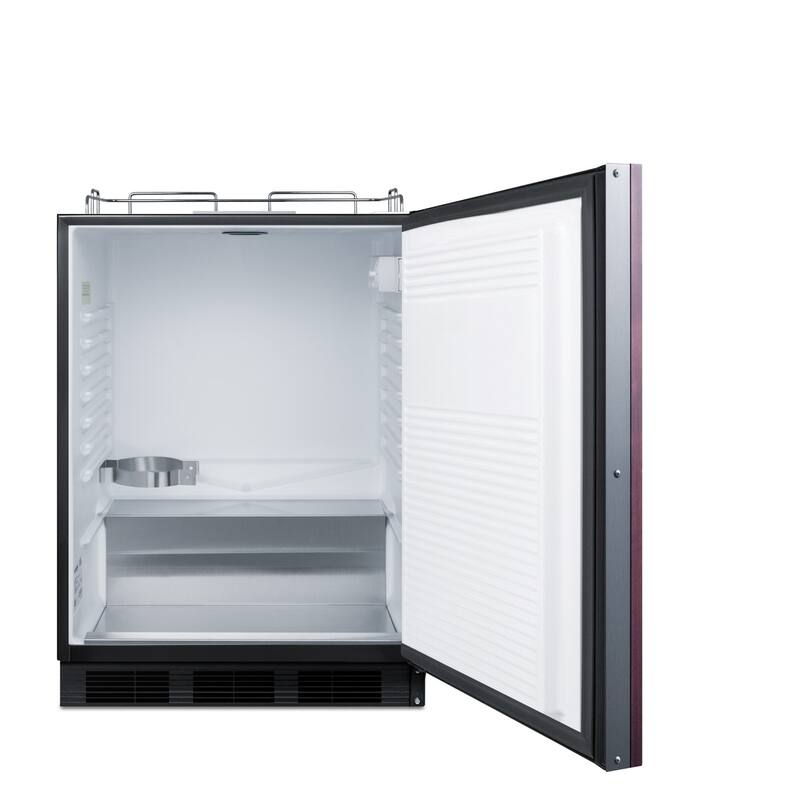 Summit 24 Inch Wide 5.5 Cu. Ft. Built-In Beer Kegerator with Interior