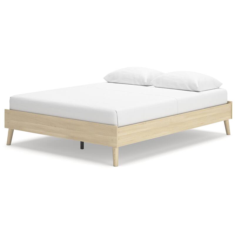 Signature Design by Ashley Cabinella Beige Platform Panel Bed