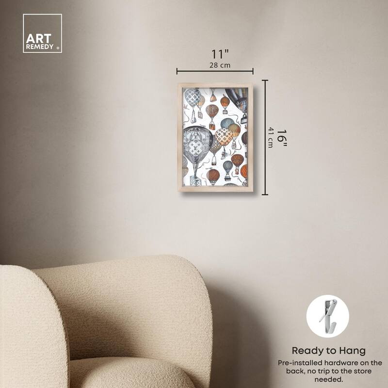 Doll Memories - Fashion Balloons Shadowbox by Art Remedy