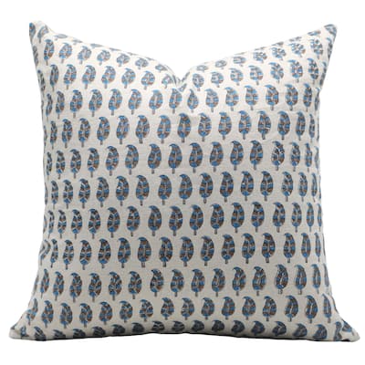 Fabdivine Linen Bohemian Block print pillow Cover
